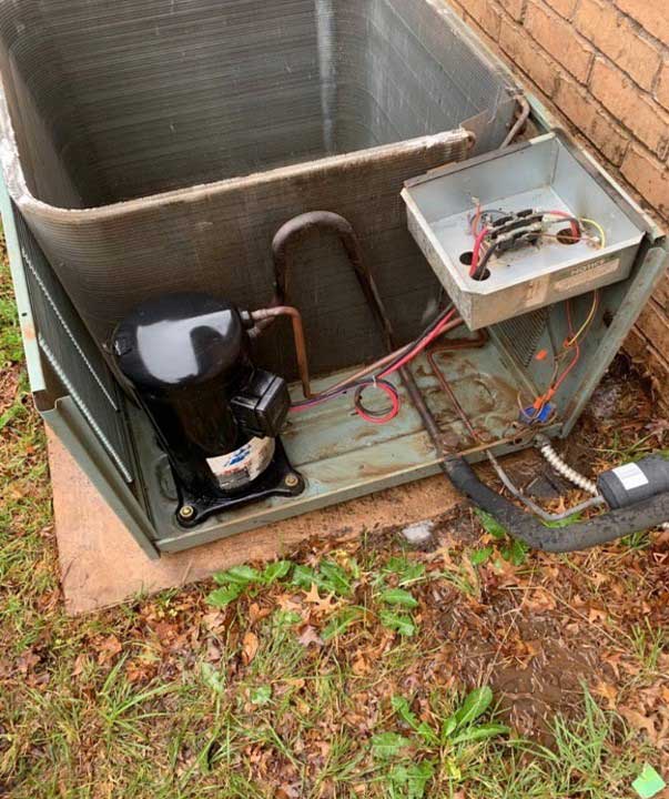 Seasonal HVAC maintenance on an indoor unit and coil